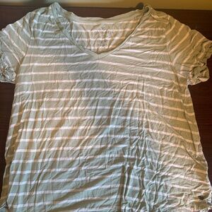 Mint green striped t shirt